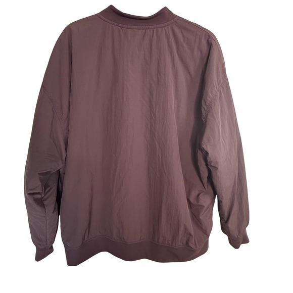 Reebok Brown Nylon Bomber Jacket Size XXXL 3XL Full Zip Lightweight - Picture 4 of 11